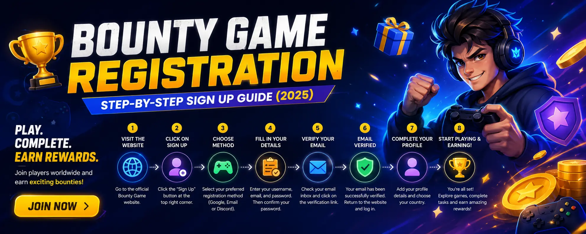 Bounty Game Registration Banner